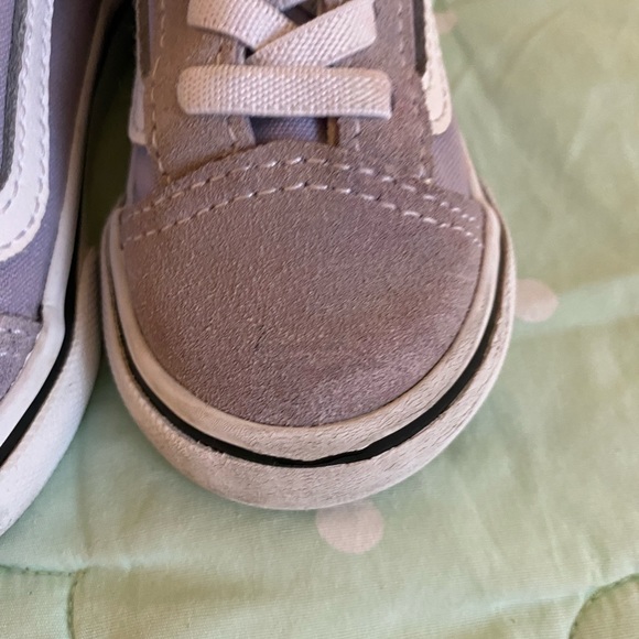 Vans Light Purple Old Skool Velcro Sneakers Toddler size 5 - Picture 7 of 16